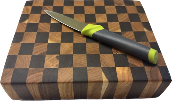 Checkerboard Style Black Walnut and Black Cherry cutting board